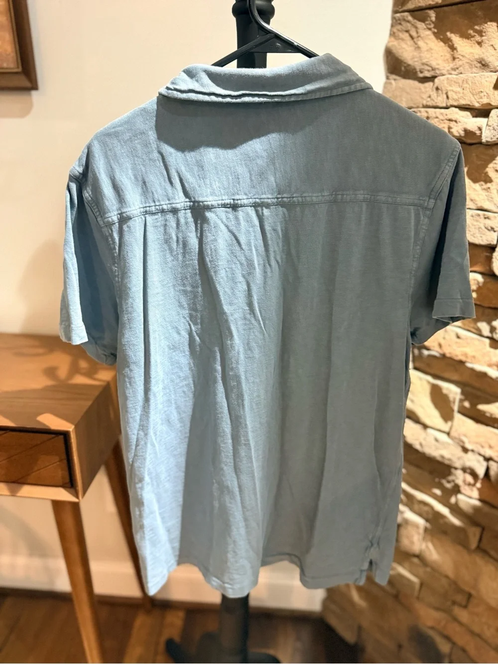 J. Crew Men’s Light Blue Short-Sleeve Button-Up Shirt
